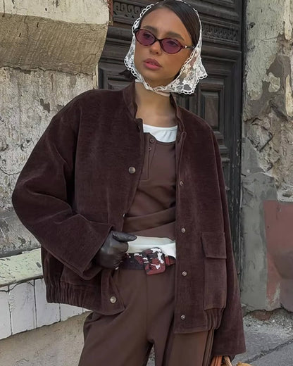 Cassy Brown Corduroy Jacket