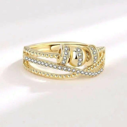 Gold Plated Fidget Spinner Ring