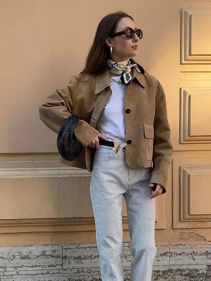 Ellen Faux Suede Jacket