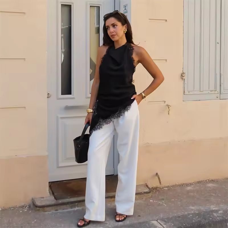 Jenny Backless Lace Top