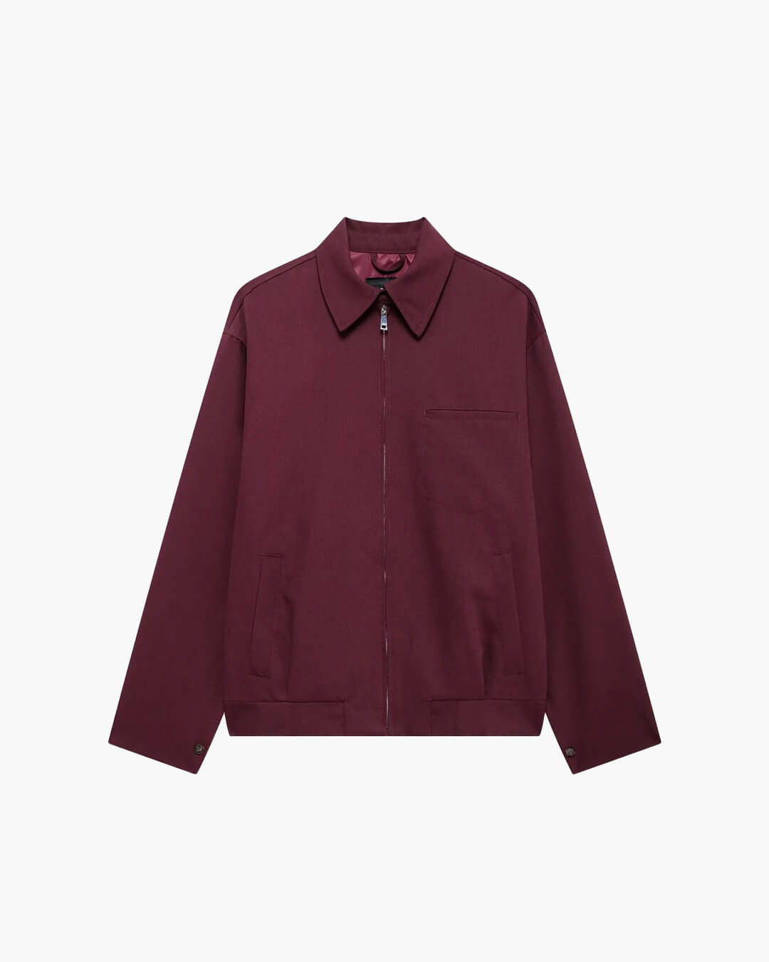 Riley Burgundy Bomber Jacket
